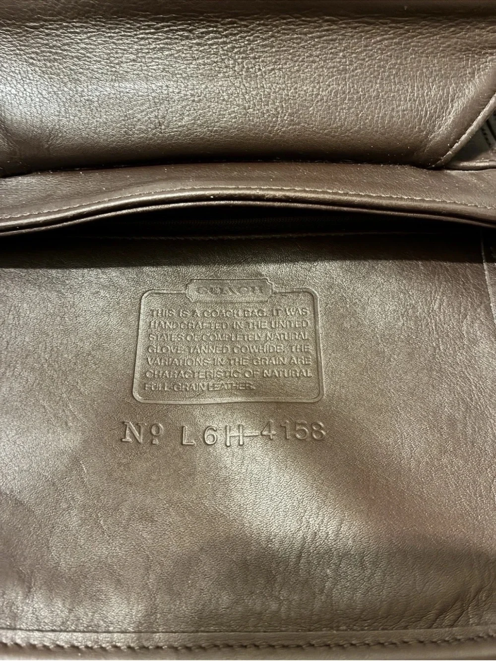 Vintage Coach 1996 Legacy SoHo Collection Top Handle bag in mahogany 4158